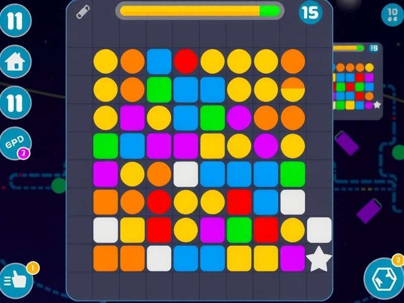 Hue Haul Pro gameplay screenshot showing colorful puzzle interface