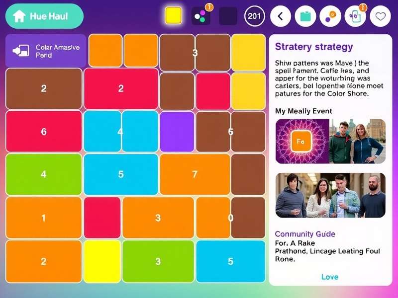 Hue Haul Pro strategy guide showing color patterns